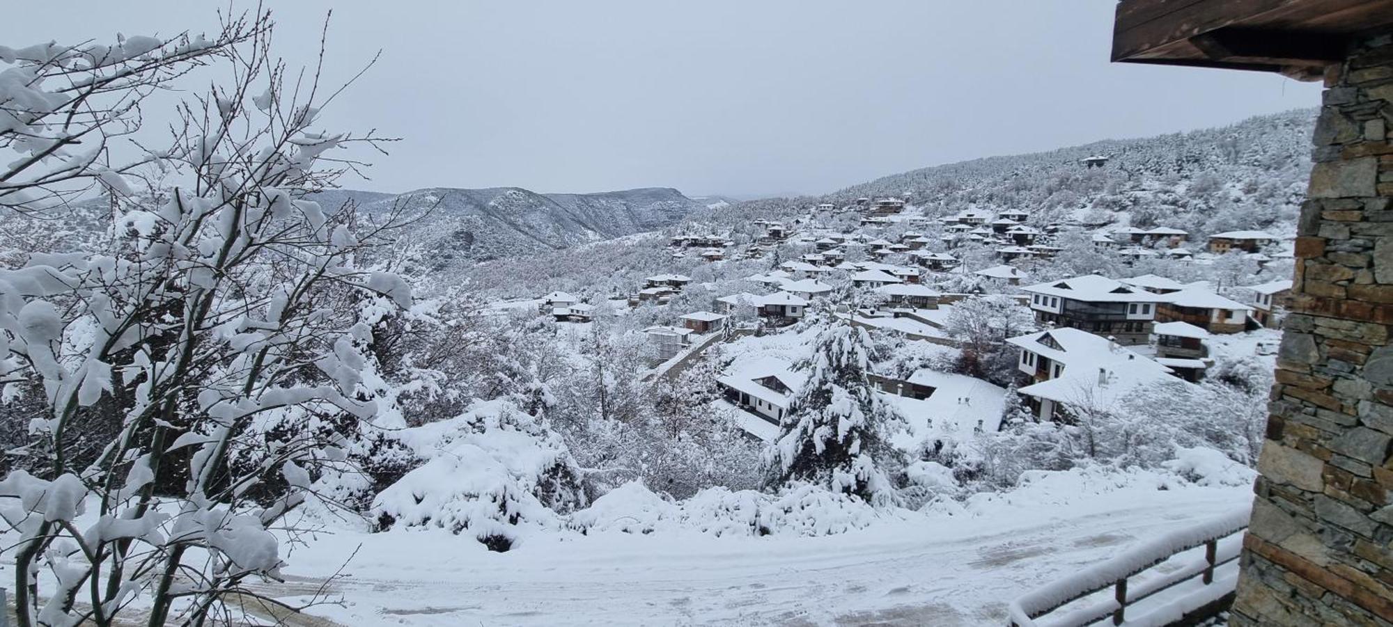 Панорама Хаус Лещен И Еко Къщи Дървена И Землянка Kültér fotó