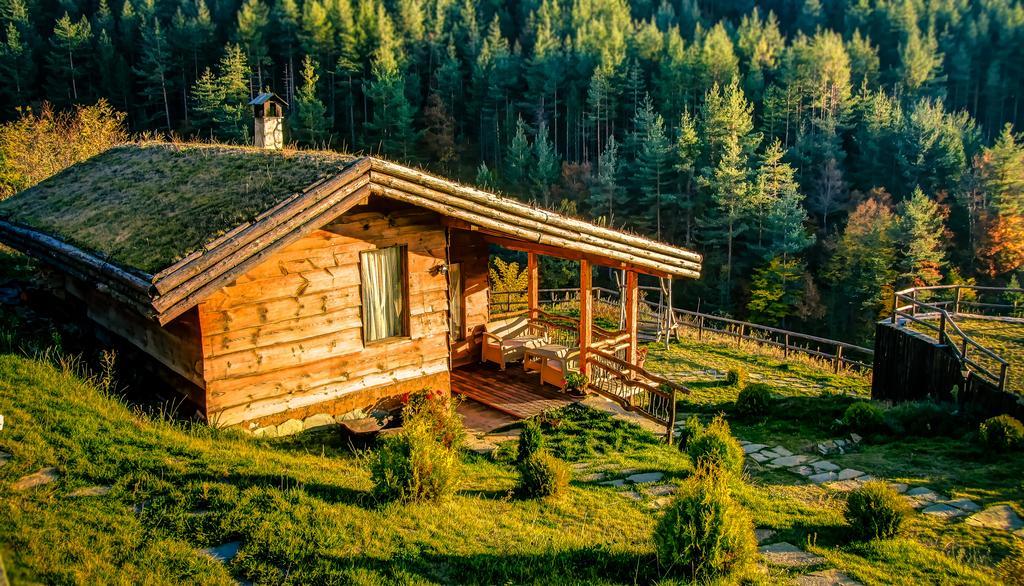 Панорама Хаус Лещен И Еко Къщи Дървена И Землянка Kültér fotó